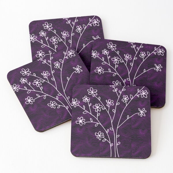 Item preview, Purple Typography unknown background with hand drawn flower bunch designed and sold by Shenuka93.