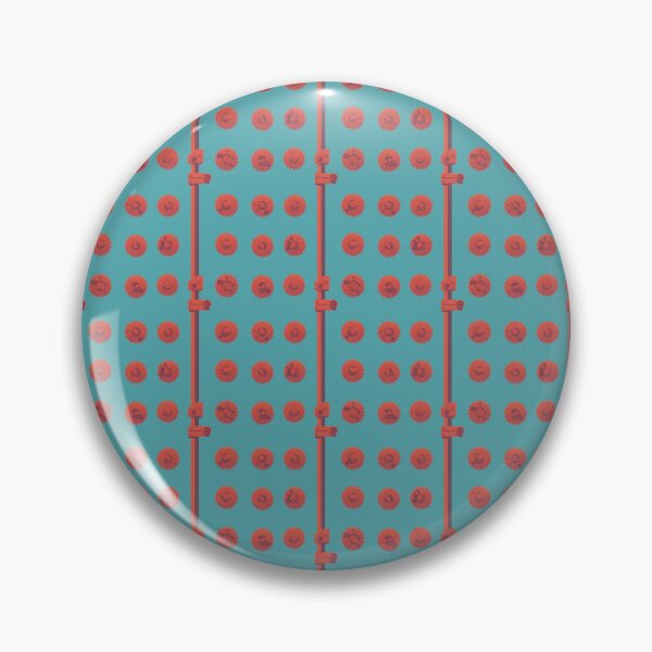 Item preview, Red Gear and Pipe Pattern on Blue Background designed and sold by Aaron2610.
