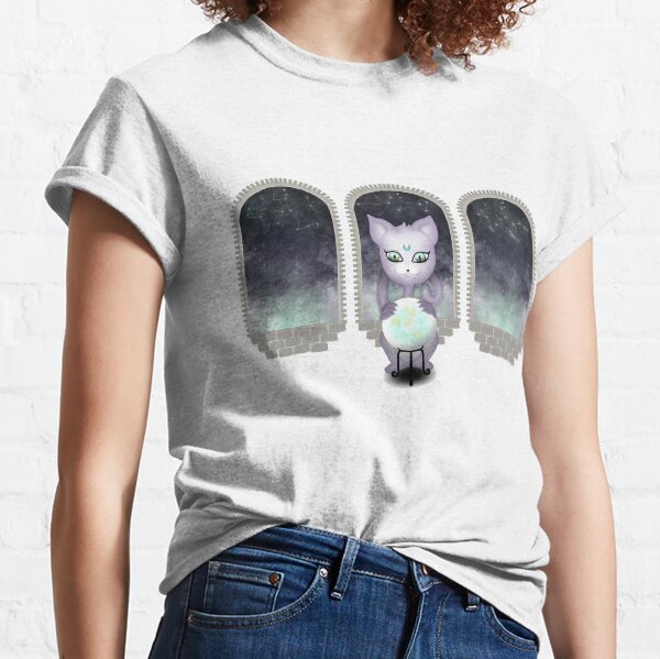 Mystic Miku | Crystal Ball & Zodiac | White Classic T-Shirt