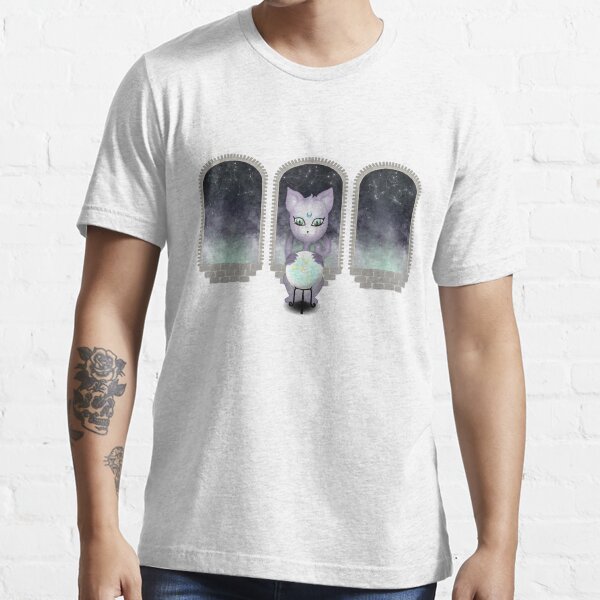Mystic Miku | Crystal Ball & Zodiac | White Essential T-Shirt