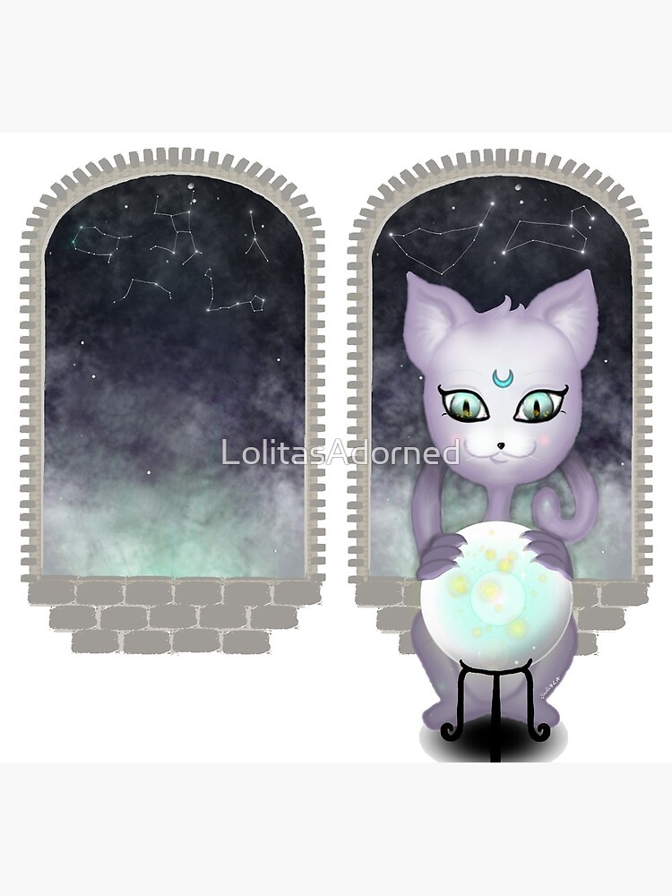 Mystic Miku | Crystal Ball & Zodiac | White by LolitasAdorned
