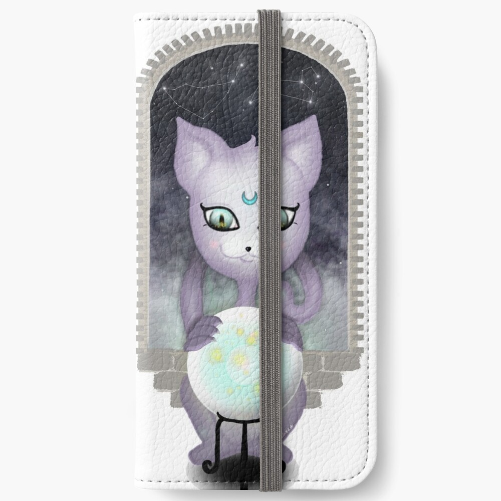 Mystic Miku | Crystal Ball & Zodiac | White iPhone Wallet