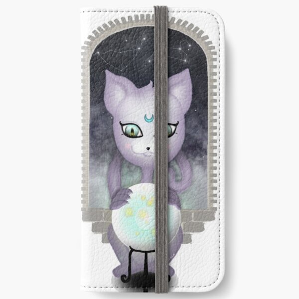 Mystic Miku | Crystal Ball & Zodiac | White iPhone Wallet