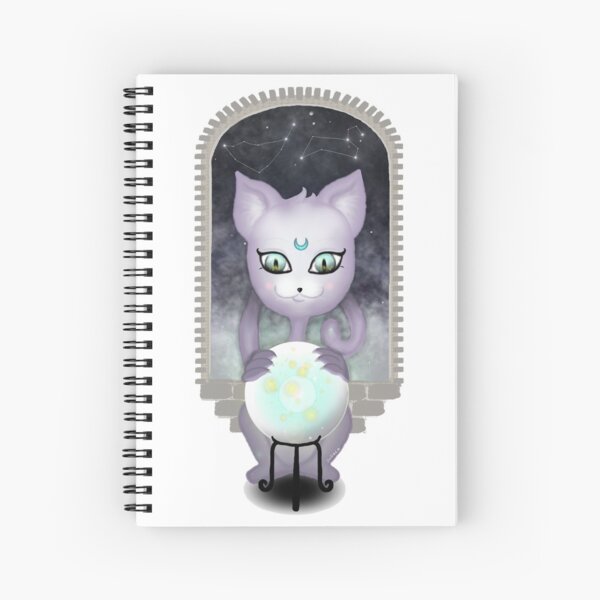 Mystic Miku | Crystal Ball & Zodiac | White Spiral Notebook