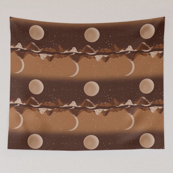 Item preview, Desert skies reversible full and crescent Moon designed and sold by ExtraCaffeine.
