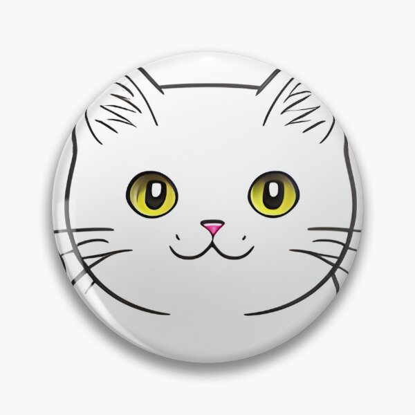 Item preview, Minimalist White Cat designed and sold by DeepSeeAI.