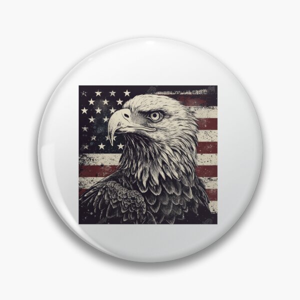 Item preview, Patriotic eagle designed and sold by Rosaliartbook.