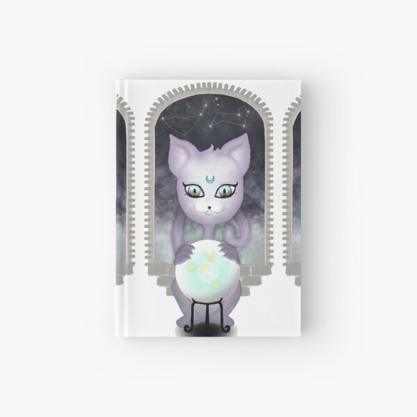 Mystic Miku | Crystal Ball & Zodiac | White Hardcover Journal