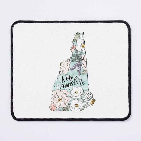 Item preview, Hand drawn New Hampshire Floral designed and sold by Selena Ashley Designs.