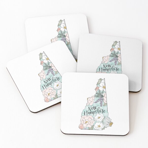 Item preview, Hand drawn New Hampshire Floral designed and sold by Selena Ashley Designs.