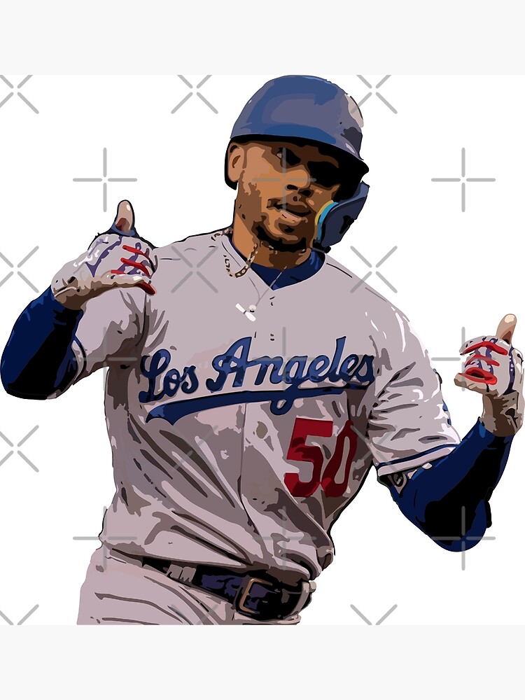 Mookie Betts Los Angeles Poster Canvas Baseball Print 