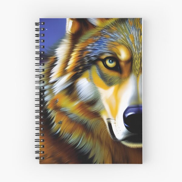 Item preview, Retrato de lobo, empaste, Ai Generated Art designed and sold by ACC .