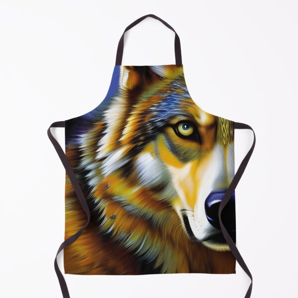 Item preview, Retrato de lobo, empaste, Ai Generated Art designed and sold by ACC .