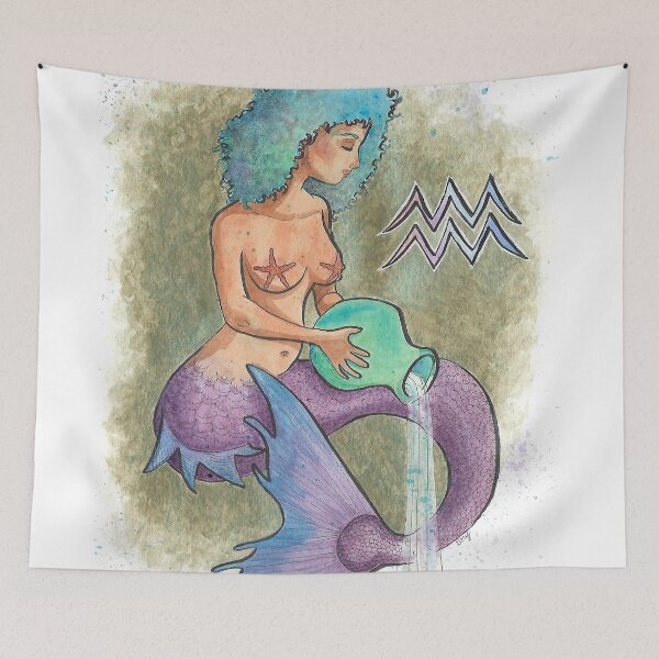 Item preview, Aquarius Zodiac Horoscope Sign designed and sold by DorysStories.