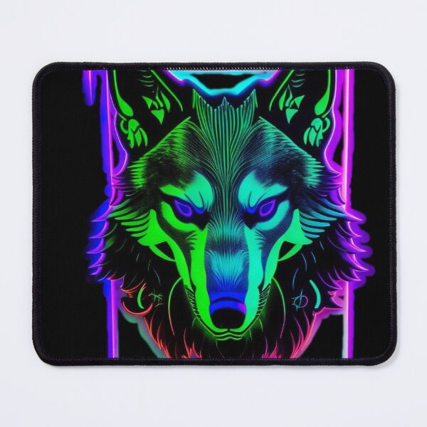 Item preview, Wolf in neon poster II designed and sold by WildWaveStylez.