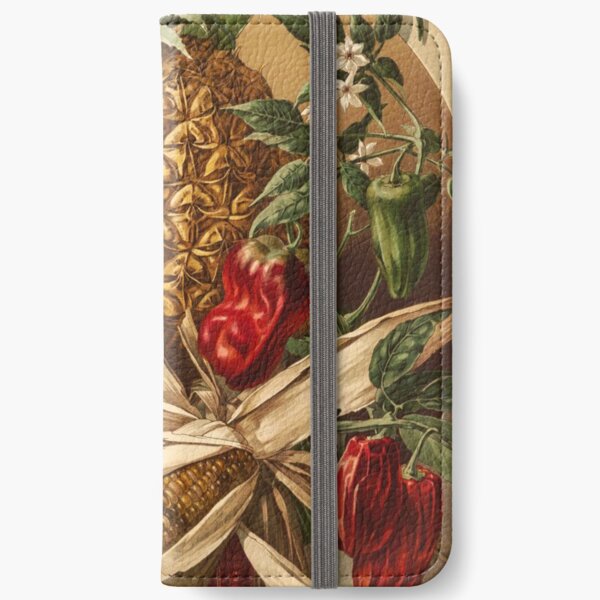 Ananas, Mais und Paprika iPhone Flip-Case