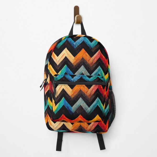 Item preview, multicolored herringbone pattern designed and sold by PenguiQueer.