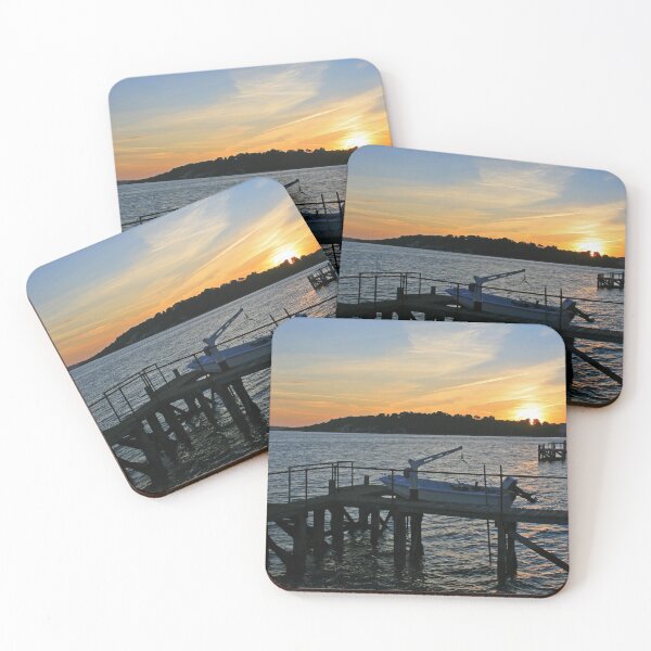 Item preview, Sunset over Brownsea designed and sold by RedHillDigital.