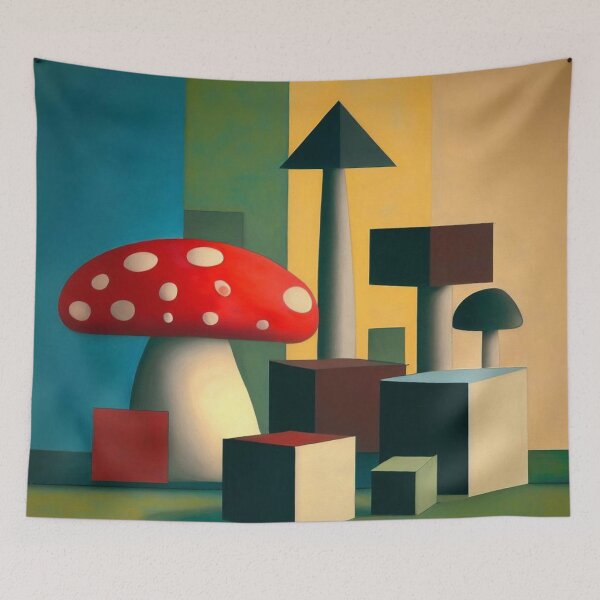 Item preview, Cubist Mushroom designed and sold by Donkey's Salad.
