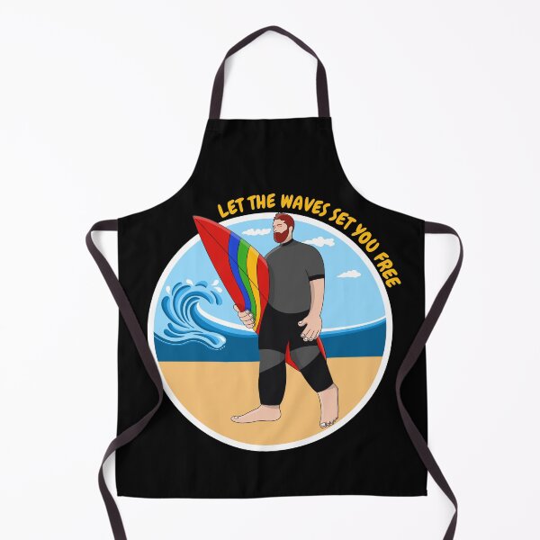 Aperçu de l'œuvre Surfer Let the Waves Set You Free créée et vendue par Sfumata Illustration.