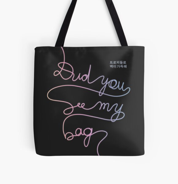BTS MIC Drop - Did You See My Bag #5 All Over Print Tote Bag