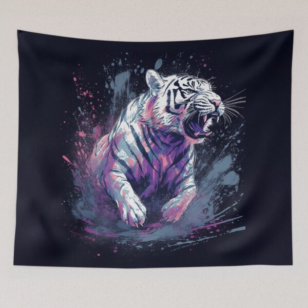 Item preview, Pure White Tiger designed and sold by letsgetinspired.