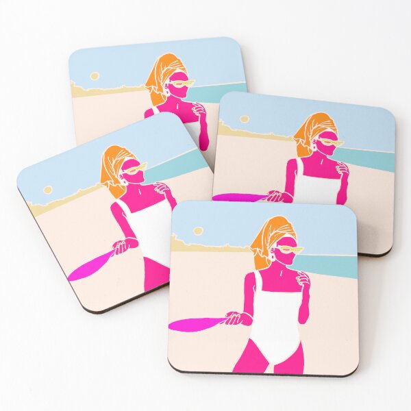 Item preview, Beach girl playing ping pong designed and sold by erandidesign.