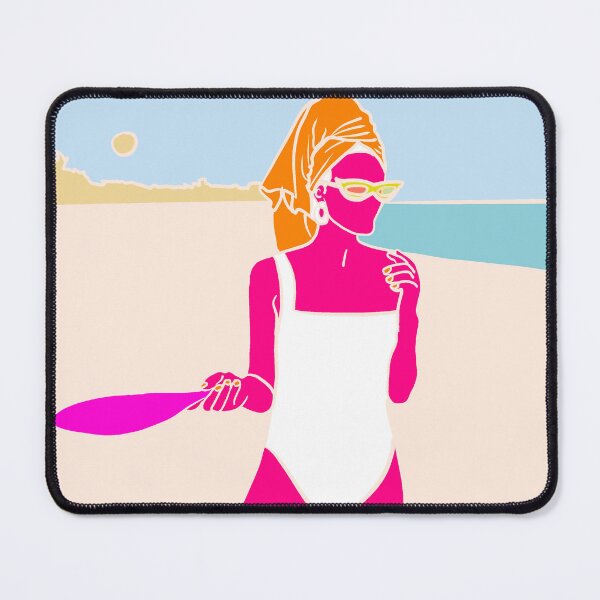 Item preview, Beach girl playing ping pong designed and sold by erandidesign.