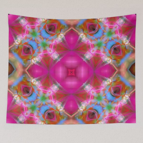 Item preview, blue and red diamond on padded pink ground designed and sold by effervescence.