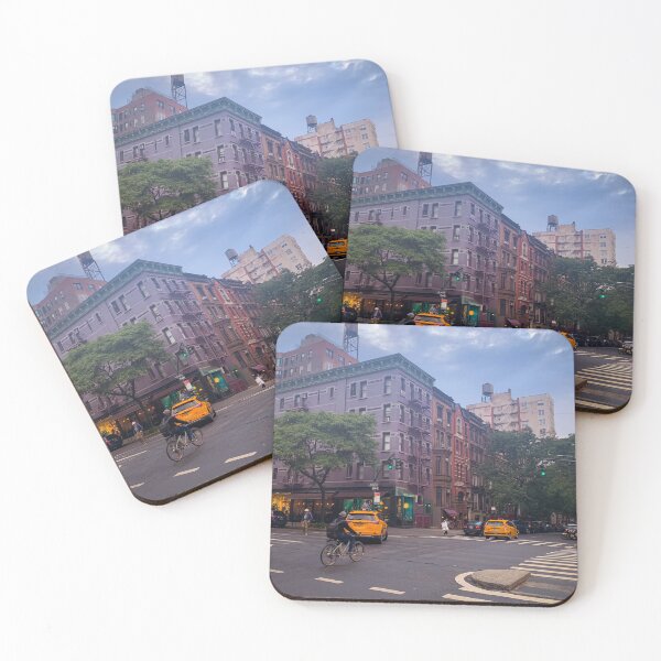 Item preview, Upper West Side Yellow Cabs Biker Manhattan NYC designed and sold by eleonoraingrid.