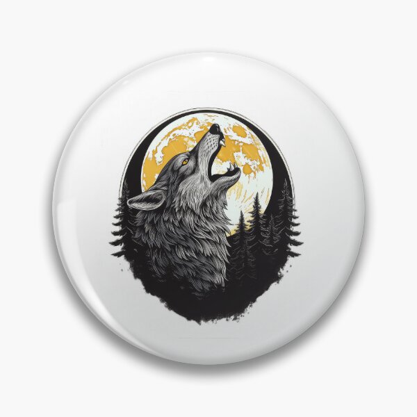 Item preview, Howling wolf designed and sold by Rosaliartbook.