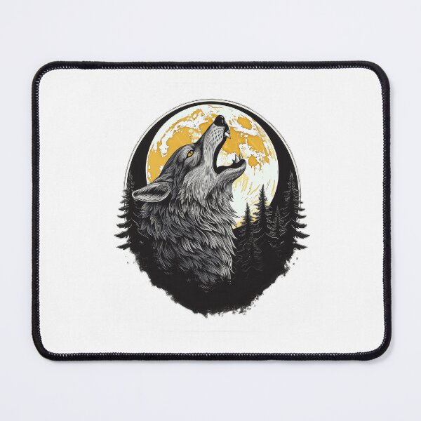 Item preview, Howling wolf designed and sold by Rosaliartbook.