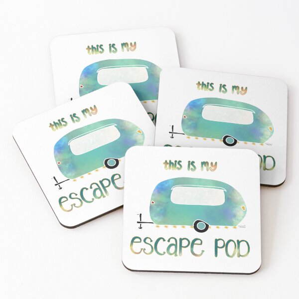 Item preview, Escape Pod Vintage Camper designed and sold by Ella Scott.