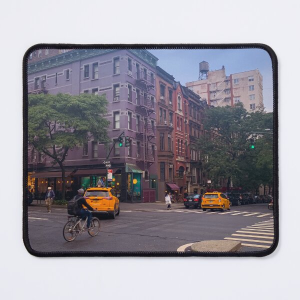 Item preview, Upper West Side Yellow Cabs Biker Manhattan NYC designed and sold by eleonoraingrid.