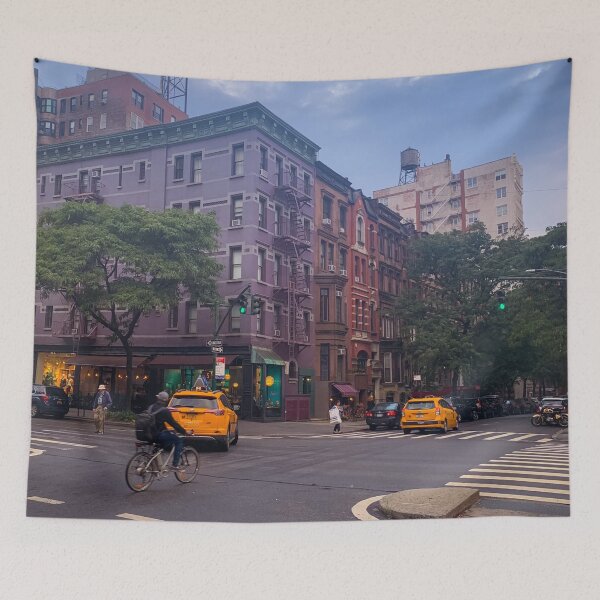 Item preview, Upper West Side Yellow Cabs Biker Manhattan NYC designed and sold by eleonoraingrid.