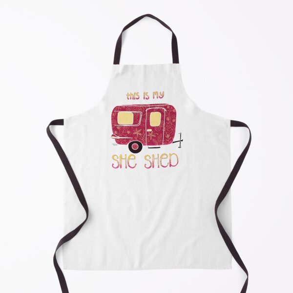 Item preview, She Shed Camper magenta designed and sold by Ella Scott.