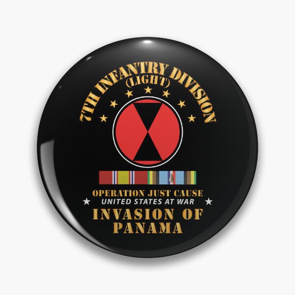 Item preview, Just Cause - 7th Infantry Division w Svc Ribbons X 300 designed and sold by Military Insignia Products.