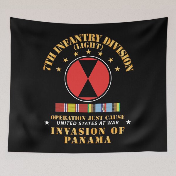 Item preview, Just Cause - 7th Infantry Division w Svc Ribbons X 300 designed and sold by Military Insignia Products.