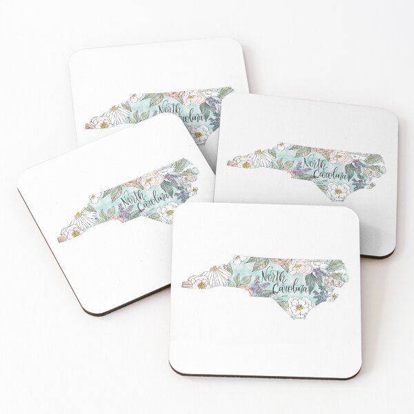 Item preview, Hand drawn North Carolina Floral designed and sold by Selena Ashley Designs.