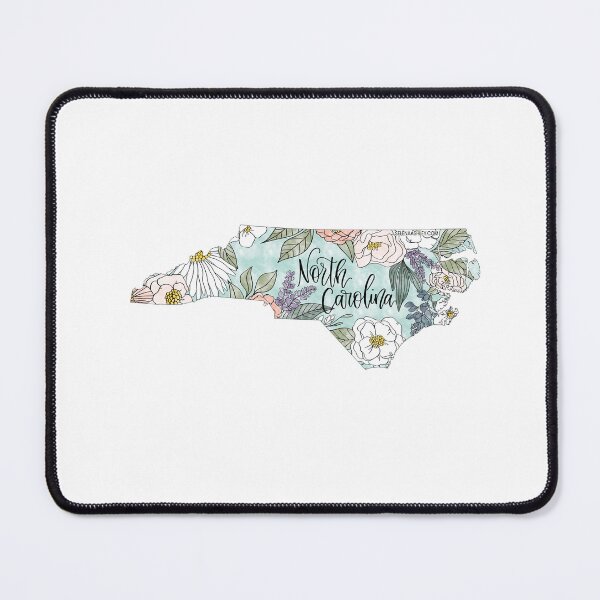 Item preview, Hand drawn North Carolina Floral designed and sold by Selena Ashley Designs.