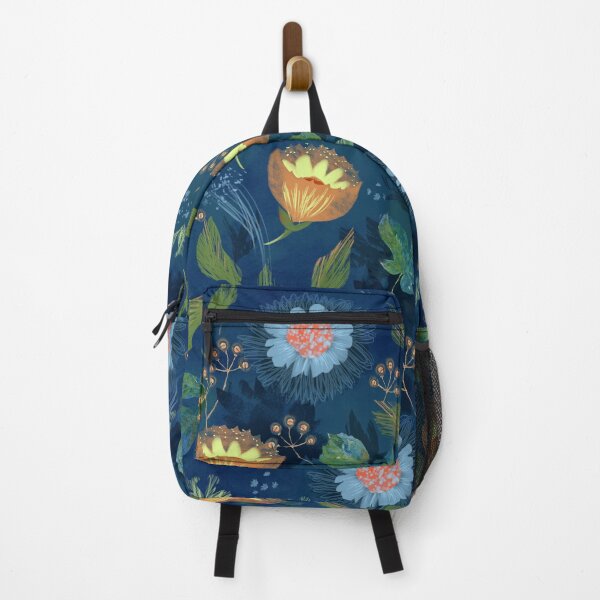 Item preview, Beautiful blue, yellow and green floral pattern designed and sold by Mary Jane Lange.