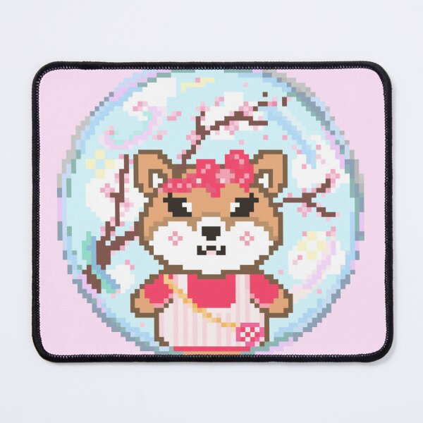 Item preview, Momo the Shiba Inu, enjoying spring in a bubble~ designed and sold by naybubbles.