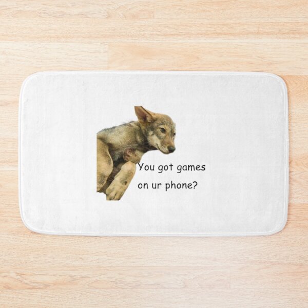 Item preview, You Got Games on ur Phone Wolf designed and sold by LILAC-INFANT.