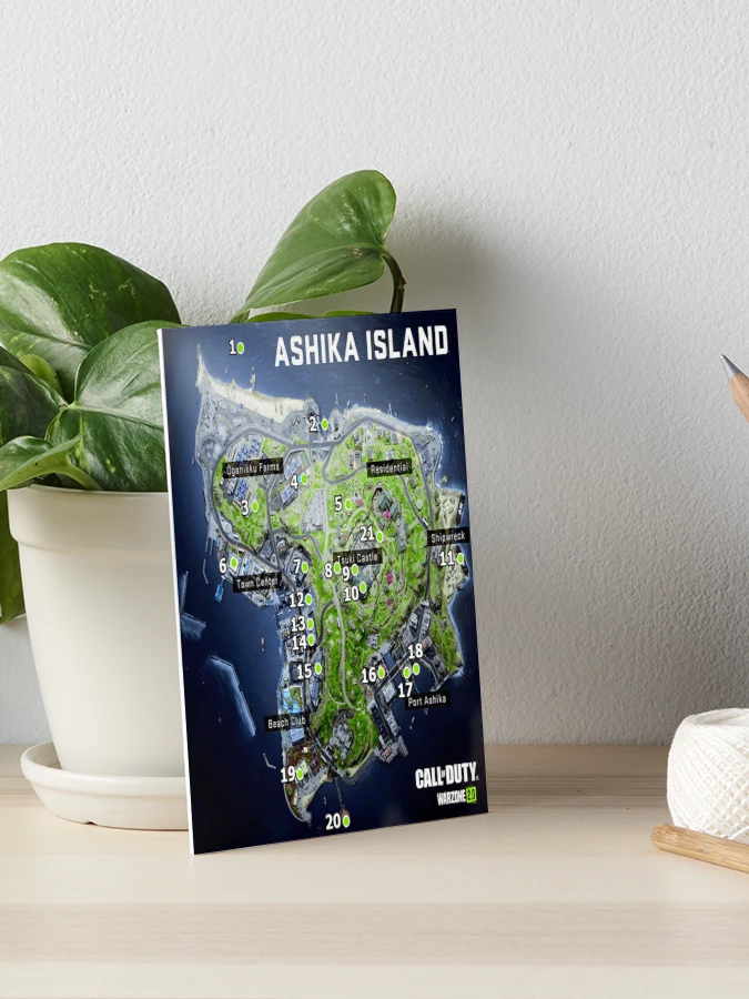 Rebirth island Map - Al Mazrah Map - Ashika island Map Poster for Sale by  jaggyboy