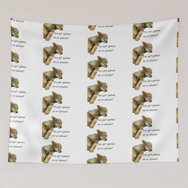 Item preview, You Got Games on ur Phone Wolf designed and sold by LILAC-INFANT.