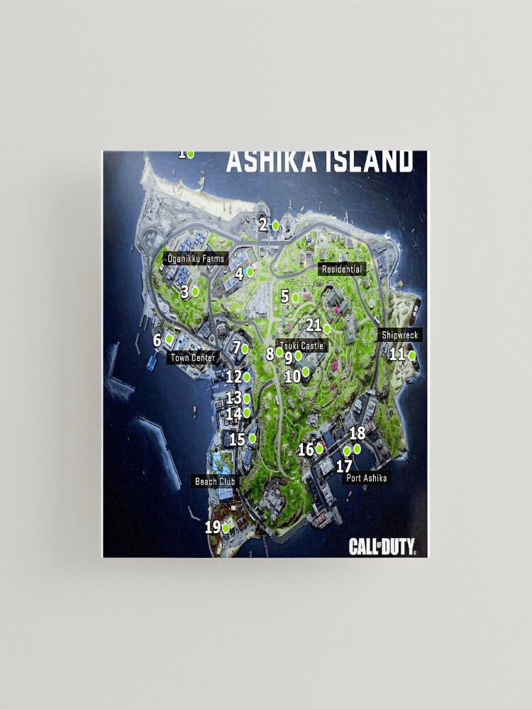 Rebirth island Map - Verdansk Map - Caldera Map Sticker for Sale by  jaggyboy