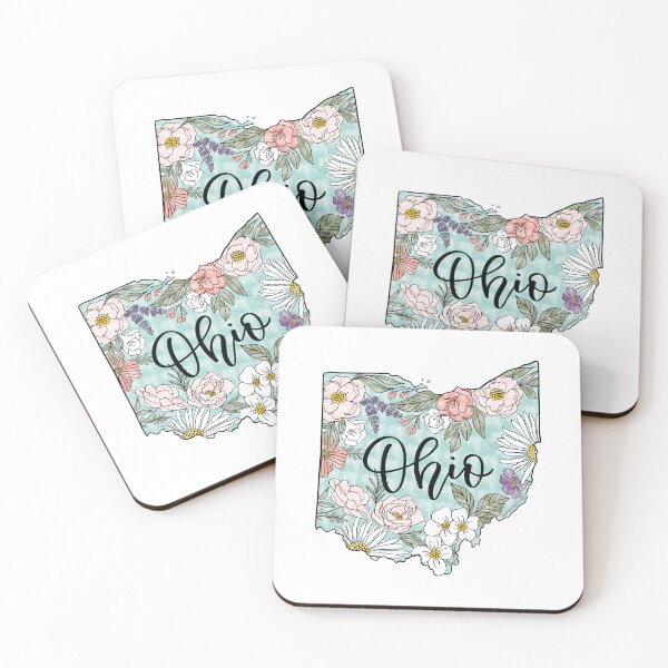 Item preview, Hand drawn Ohio Floral designed and sold by Selena Ashley Designs.