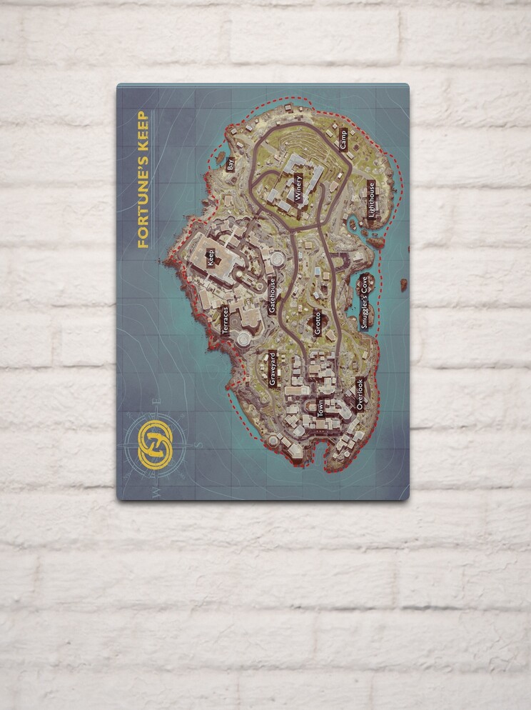 Rebirth island Map - Verdansk Map - Caldera Map Sticker for Sale by  jaggyboy