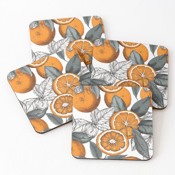 Item preview, Oranges and leaves retro designed and sold by Lucidorium.