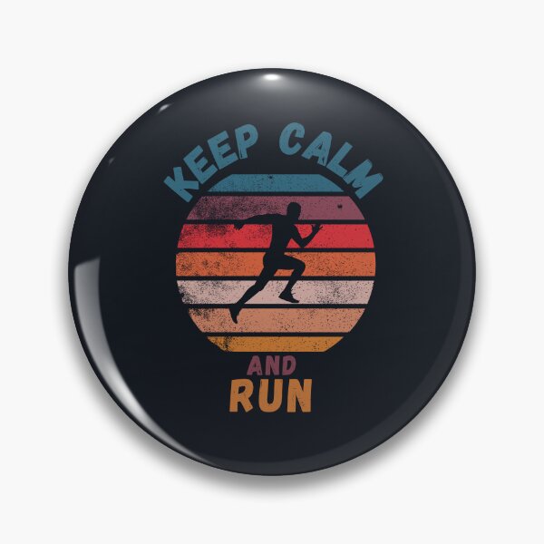 Item preview, Keep calm and run - Man - Vintage - Retro - Sunset designed and sold by Ball-and-Match.